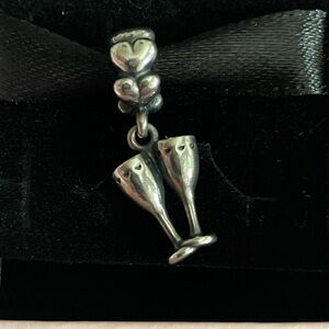 Pandora Champagne Glasses Charm